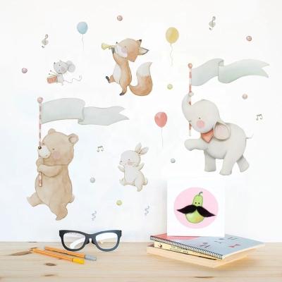 China High Quality Animal WALL STICKER Self Adhesive Lovely Wall Sticker Decoration For Kids for sale