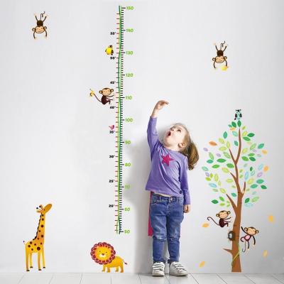 China High Quality Removable WALL STICKER PVC Height Growth Chart Wall Sticker Nursery Kids for sale