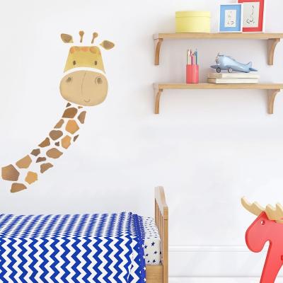 China Creative Self-adhesive Wall Nursery Giraffe WALL STICKER Morandi Morandi Sticker for sale