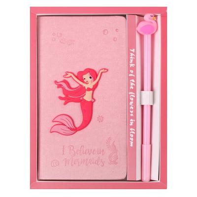 China Lasting Promotion Gift Set A4 A5 Ostrich Leather Notebook Custom Mini Kawaii Crystal Diary Custom Notebook Set for sale