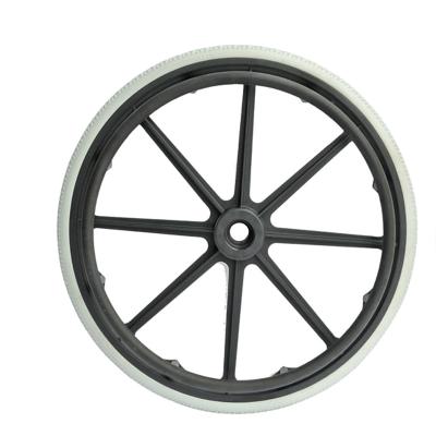 China Wheelchair Wheelchair Spare Parts Wheelchair Rear Wheel 22 Inch Wheelchair Wheels for sale