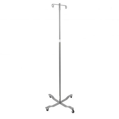 China Size IV Adjustable Pole with Quadruple Ram Hook and 5 Leg Polymer Base Infusion Stand for sale