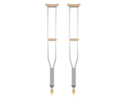 China 10 Level Adjustable Crutch Walking Stick Aluminum Armpit Crutch MK07014 for sale