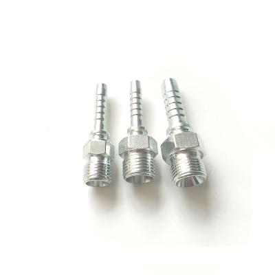 China Long Life 12611 Factory Directly Fitting Connector Bsp Male Thread Hose Crimping 60 Degree Cone Seat Straight Hydraulic Fitting for sale