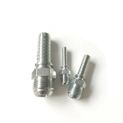 China Long Life 18611 Hose Fittings Jis 60 Degree Cone Metric Hydraulic Male Carbon Steel Hydraulic Hose Adapter Fittings for sale