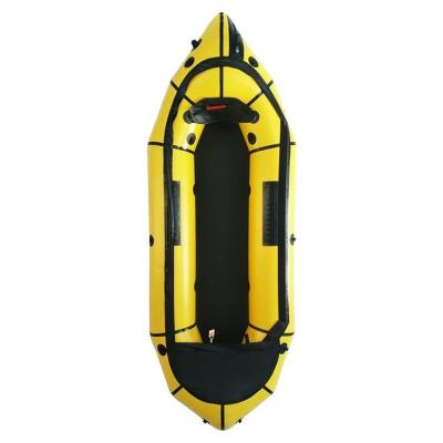 China TPU TPU Durable Using 2 Person White Water Ultralight Inflatable Yellow Paddle Kayak Packraft for sale