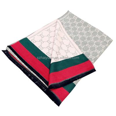 China New Korean scarf autumn and winter long double-sided cashmere scarf warm dual-use fashion shawl female thick Korean scarf for sale