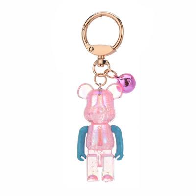 China New OEM Candy Metal Bear Car Key Chain Acrylic Mixed Cute Cute Pendant Bag Cartoon Key Chain for sale