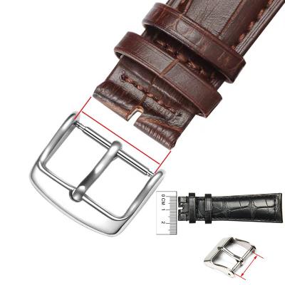 China Replacement Watch Band Clasp 16mm 18mm 20mm Stainless Steel Watch Band Strap 316L Stainless Steel Brushed Buckle 22mm Brushed Buckle for sale