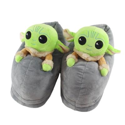 China EVA Hot Movie Baby Yoda Stuffed Soft Plush Slipper For Indoor for sale