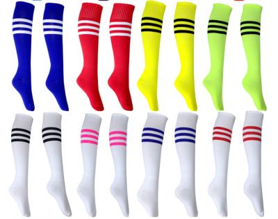 China New Breathable Korean Style Student Wholesale Medium Tube Socks Girls Over The Knee High Tube Wide Striped Cotton Vertical Striped Stock for sale