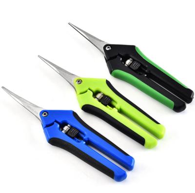 China Plastic Garden Shears Stainless Steel Pruning Tools Garden Tools Scissor Cutter Fruit Picking Weed Potted Branches Home Pruner for sale