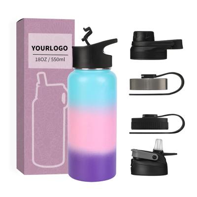 China 12oz 32oz 64oz 500ml CLASSIC Double Wall Stainless Steel Sports Eco-friendly Water Bottle for Hiking and Cycling for sale