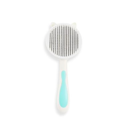 China Professional Stocked Cat Supplies High Quality Pet Comb Self Cleaning Brush Grooming Brush for sale