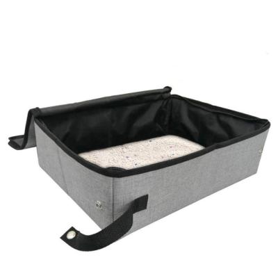 China Customized Viable Foldable High Quality Cat Toilet Cat Litter Box Waterproof And Scratch Resistant Portable Cat Litter Bag for sale