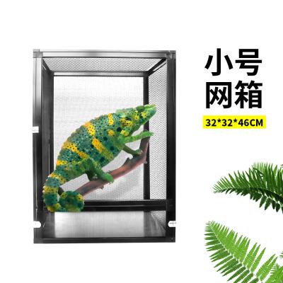 China Baby Viable Silkworm Reptile Box Lizard Guard Feeding Palace Horned Frog Spider Insect Reptile Mini Greenhouse Horned Cage for sale