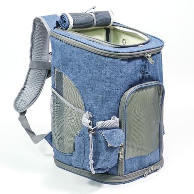 China New Fashion Dog Pet Products Shoulder Folding Portable Breathable Pet Backpack for sale