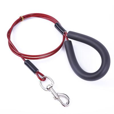 China Anti Bite Lights Not Afraid Of Biting Super Large And Medium Dog Dog Leash Wire Walking Leash for sale