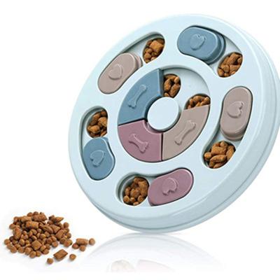 China Most Popular Viable Dog Food Factory Outlet New Pet Toy Dog Food Wheel Anti-Clog Bowl for sale