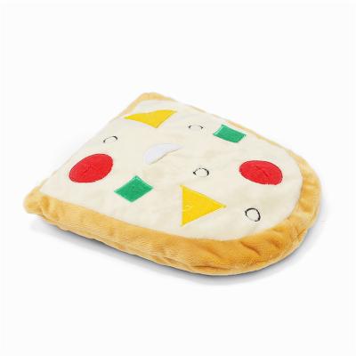 China Hot Viable Miniature Healthy Plush Pizza Hi Quality Individual Pet Cat Dog Healthy Paper Toy for sale