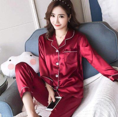 China New Fashion Hot Sale QUICK DRY Long Sleeve Women's Pajamas Suits Lady Nightwear Sets Sleepwear Pajamas for sale