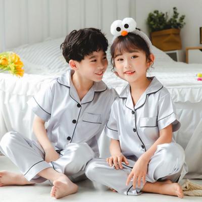 China Autumn Kids Boys Pajamas Sets 2019 QUICK DRY knit 2PCS/set 4 color cute kids printing pajamas for sale