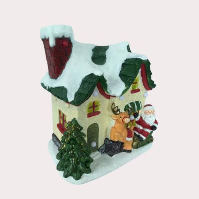 China Worldwide Custom Christmas Village Homes With 6 LED Light And 18 Music Ready To Ship for sale