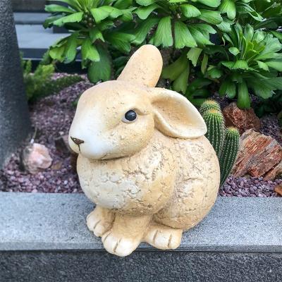 China World Statue Garden Decoration Rabbit Animal Figurines Personalized Figurine Life Size Cute Animal Bunny for sale