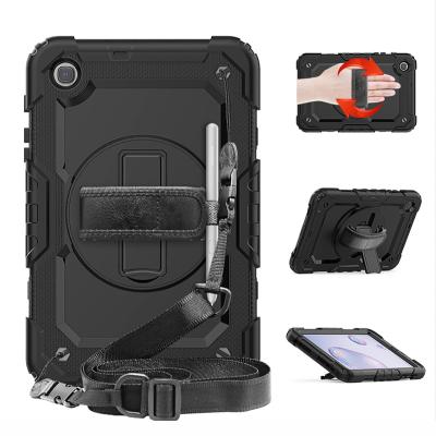 China Anti-drop For Samsung Galaxy Tab 8.4 One Inch SM-T307 Shoulder Belt Strap Rotate Stand Case for sale