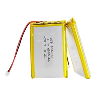 China Toys DTP Lipo 3.7v 22.2wh 6000mah Li-polymer rechargeable battery 906090 for power bank,tablet for sale