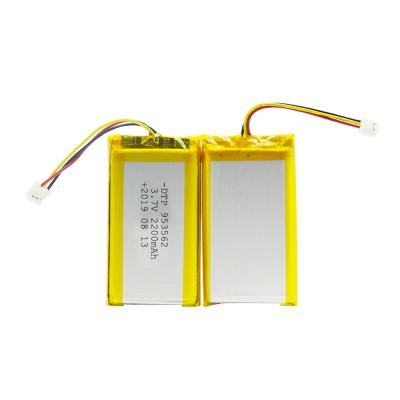 China Toys Rechargeable Battery Lithium Polymer DTP953562 Li-PO Battery 3.7v Li-polymer Battery 2200mah 3.7v for sale