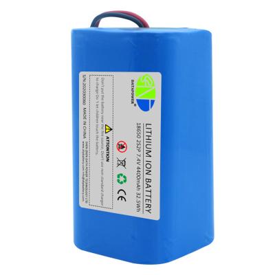 China Toys DTP Li Ion Battery Pack 18650 7.4v 4400mAh Lithium Ion Battery 2S2P for sale