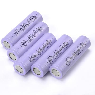 China Toys flat surface lithium battery 18650 3.7v 3350mAh cylindrical Li ion rechargeable battery 18650 3350mAh for sale