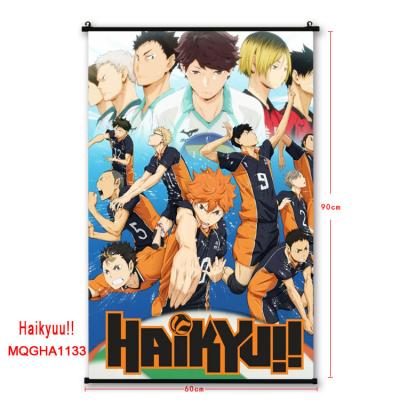 China Classic Cartoon 3D Printing Hanging Pictures And Poster For Anime Haikyuu Wall Picture for sale