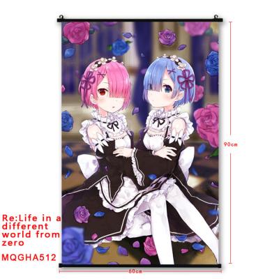 China Classic Cartoon 3D Printing Hanging Pictures And Poster For Anime Demon Slayer Wall Picture for sale