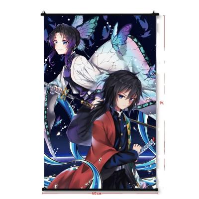 China Classic T Ship New Style 40*60cm 36Design Cartoon Wall Scrolls Waterproof Posters For Fans Anime Demon Slayer Kimetsu No Yai for sale