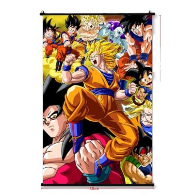 China Classic Cartoon 3D Printing Hanging Pictures And Poster For Anime Dragon Ball Wall Picture for sale