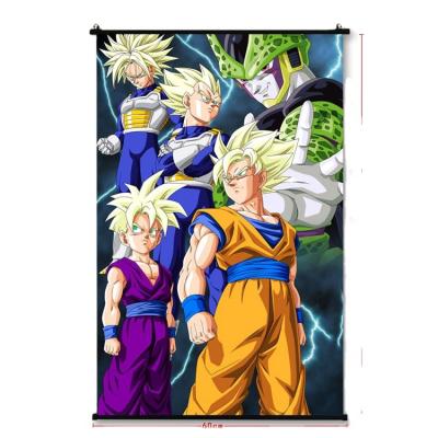 China Classic Cartoon 3D Printing Hanging Pictures And Poster For Anime Dragon Ball Wall Picture for sale