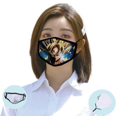 China Fashionable Paper Cartoon Men Facemask Dust Mask Anime Masks Breathable Washable Washable Support To Customize Mask for sale