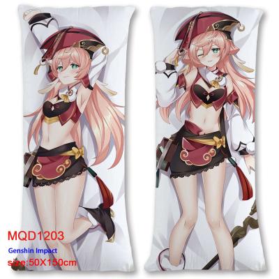 China Wholesale Anime Genshin Impact Game Pillow Case Suit 150cm Pillow Cover Anti-Static (Not Stuffing) for sale