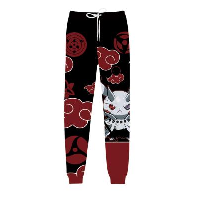 China Custom Periphery Men's Cartoon Anti-wrinkle Anime Novelty 3D Pants Anime Jogging Pants Loose Loose Pants for sale