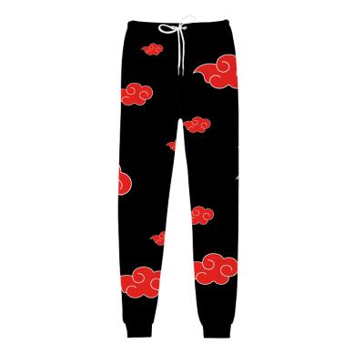 China Japanese Anime Akatsuki 3D Sports Tracksuit Unisex Anti-Wrinkle Joggers Pants Menwomen Clothing Pantalon Homme Casual Sweatpants Pants for sale