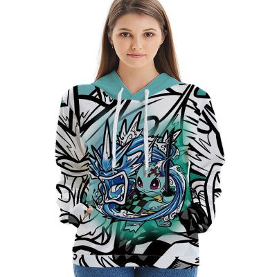 China Wholesale Custom 3D Polyester Printed Hoodie Anime Oversized Pullover Washed Polyester Men Male Streetwear Sublimation Sweatshirt Hoodies for sale