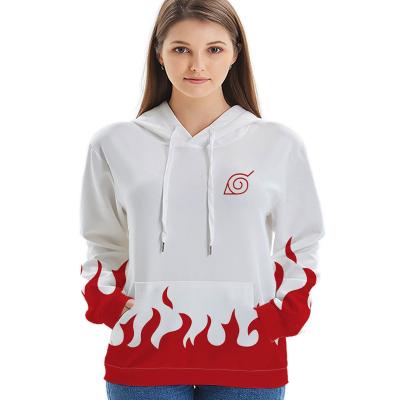 China Wholesale Customizable Men's Hoodies Sweatshirts BORUTO Akatsuki Cloud Pattern Red Anime Hoodie QUICK DRY for sale