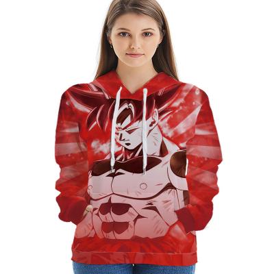 China Factory Wholesale 3D Printing Polyester Hoodie Novelty Unisex Pullover Hoodie Casual Anime Sweatshirt For Adults for sale