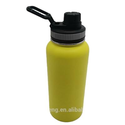 China Sustainable Wide Mouth Sport Water Bottle Vacuum Insulated Thermos With Straw Lid Stainless Steel Cup for sale