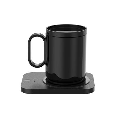 China Viable Type-c Electric Heating Mug Coffee Ceramic Mug Warmer Mug With Heating Coaster for sale