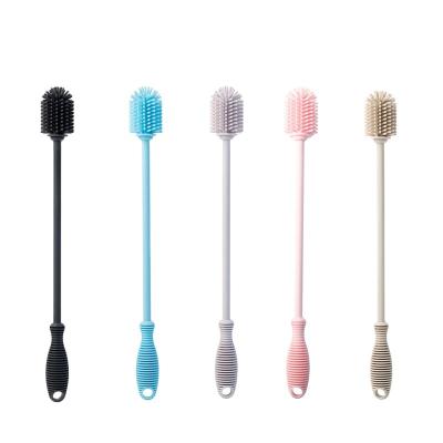 China Sustainable Super Capacity Soft Silicone Cleaning Bottle Brush For Cleaning Bottle for sale