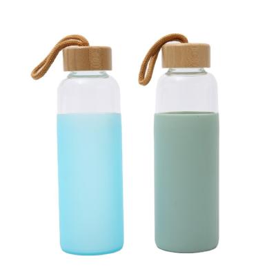 China WITH LID Wholesale 2021 new hot sale high quality modern glass drinking water bottle for sale