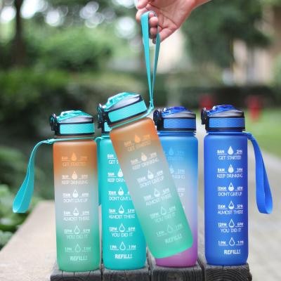 China Large Capacity Sustainable Sports Fashion Style Plastic Bottle Water Drinking for sale